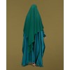 Fish Tail 2 Piece Set  Abaya-Bottle Green