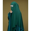 Fish Tail 2 Piece Set  Abaya-Bottle Green