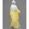 Butterfly-V 4 Piece Set Abaya - Yellow