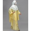 Butterfly-V 4 Piece Set Abaya - Yellow