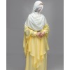 Butterfly-V 4 Piece Set Abaya - Yellow