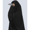 Maryam 2 Piece Set Abaya-Black