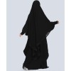 Maryam 2 Piece Set Abaya-Black