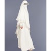 Maryam 2 Piece Set Abaya - White