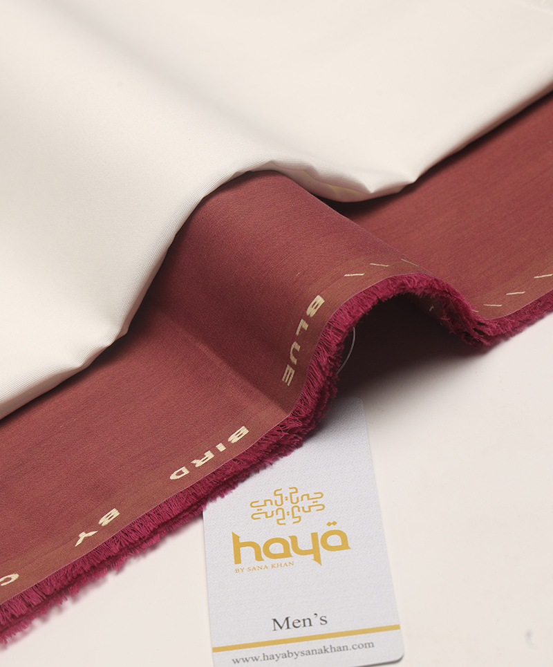 HAYA MEN UNSTITCHED 2 PC 