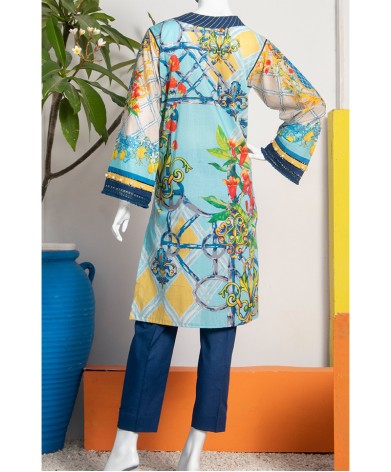 BLUE MIST - WOMAN KURTI LAWN PRINTED 1 PC UNSTITCHED