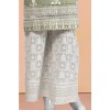 MOSS GREEN CHIKANKARI LAWN 2PC UNSTITCHED