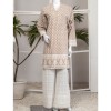Cream Chikankari 2 Pc Unstitched 