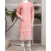 PEACH SUNSET WOMEN CHIKANKARI LAWN 2PC UNSTITCHED