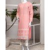 PEACH SUNSET WOMEN CHIKANKARI LAWN 2PC UNSTITCHED