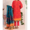 Haya Khaddar 3 Piece Unstitiched Suit Red