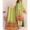 Haya Khaddar 3 Piece Unstitiched Suit Olive Green