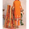 Haya Khaddar 3 Piece Unstitiched Suit Orange US3