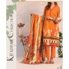 Haya Khaddar 3 Piece Unstitiched Suit Orange US3