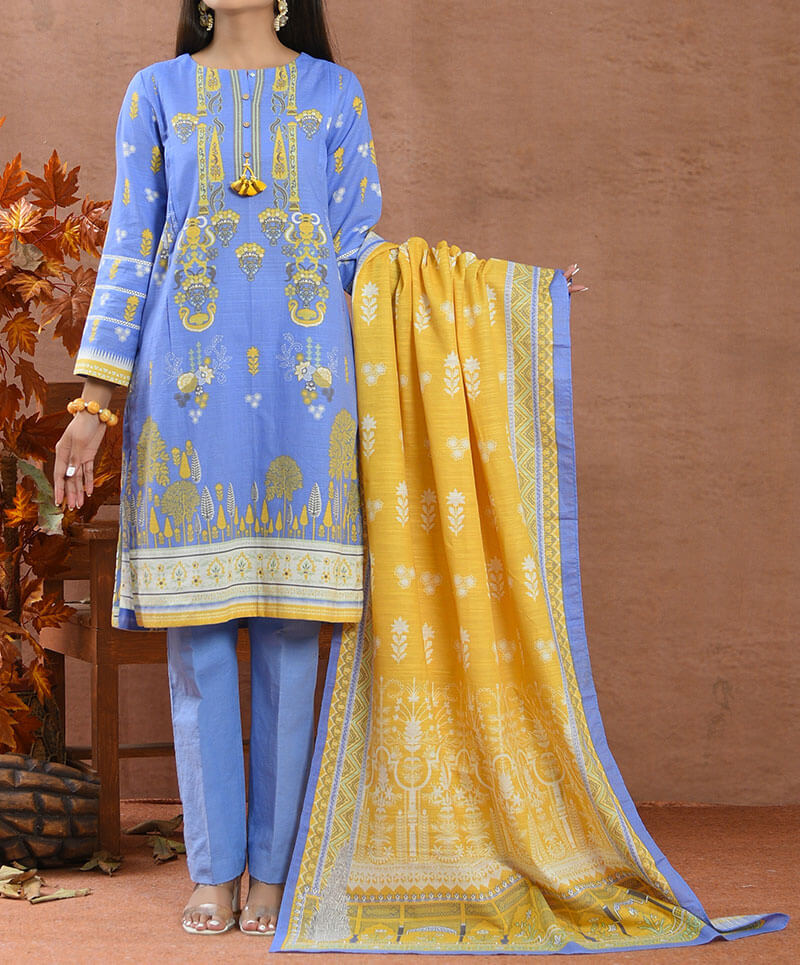 Haya Khaddar 3 Piece Unstitiched Suit