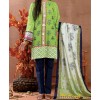 Haya Khaddar 3 Piece Unstitiched Suit Green