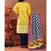 Haya Khaddar 3 Piece Unstitiched Suit Yellow