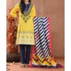 Haya Khaddar 3 Piece Unstitiched Suit Yellow