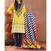 Haya Khaddar 3 Piece Unstitiched Suit Yellow